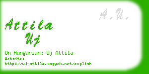 attila uj business card